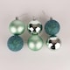 image 3 of 50mm/12Pcs Christmas Baubles Shatterproof Turquoise,Tree Decorations