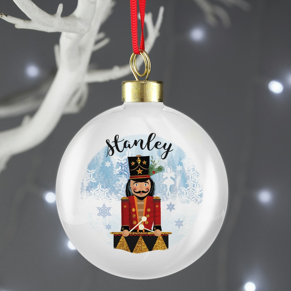 image 1 of Personalised Nutcracker Bauble
