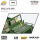 image 6 of Willys MB brick model Jeep - COBI 2805 -  1207 brick Jeep model