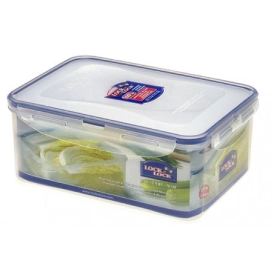 image 1 of Lock & Lock Rectangular Food Container - Transparent - 470ml