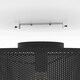 image 3 of EGLO Manby Black Mesh Drum Ceiling Light