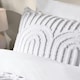 image 3 of OHS Ultra Soft Tufted Arches Duvet Cover Set White | King
