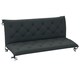 image 6 of Outsunny 3 Seater Garden Bench Cushion Outdoor Seat Pad with Ties Grey | Dark Grey | 2 Seater