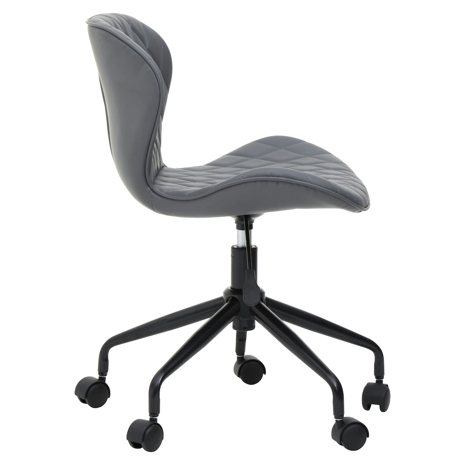 image 1 of Interiors by Premier Brent Grey And Black Home Office Chair