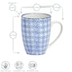 image 3 of Nicola Spring Nicola Spring Hand-Printed Mug - 330ml - Orange - Pack of 6