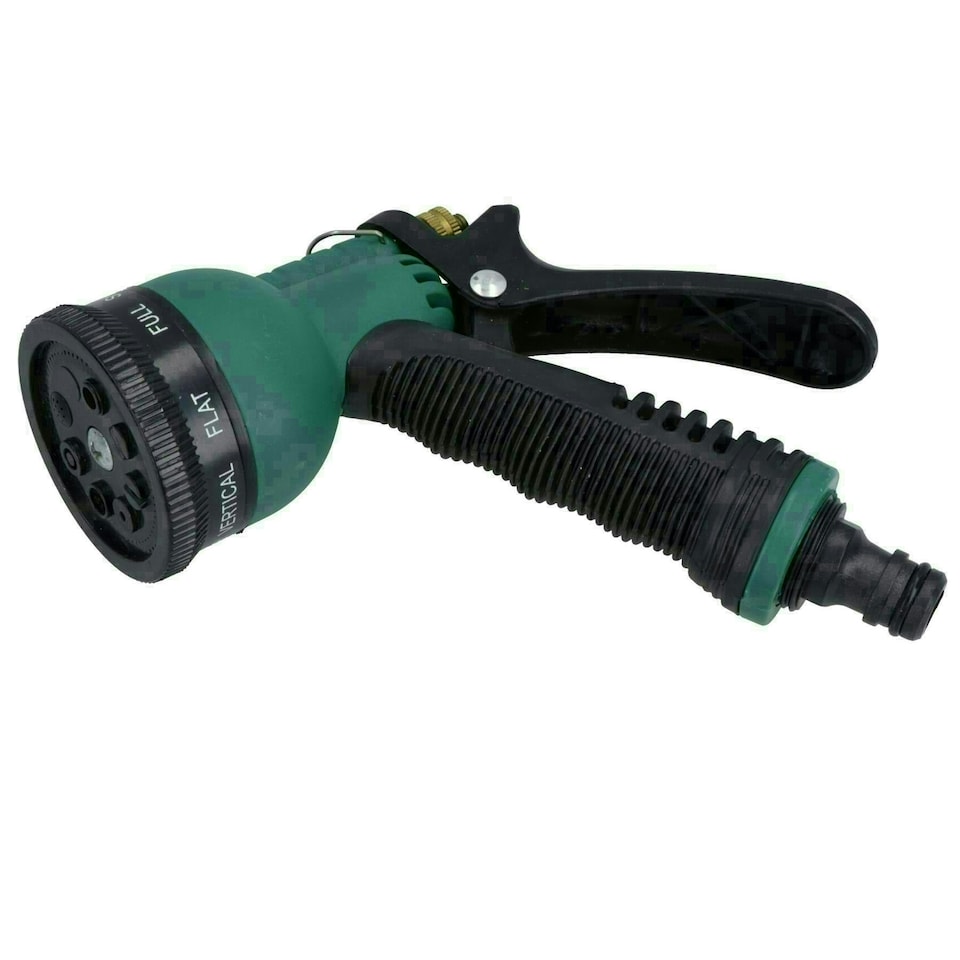 image 1 of Hose Pipe Watering Spray Gun / Nozzle 6 Function Rubber Non-Slip Grip GAR51