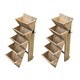 image 1 of 5 Tier Stepped Wooden Garden Flower & Herb Planter - Pack of 2