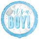 image 1 of Blue It’s a Boy Round Foil Balloon 18"