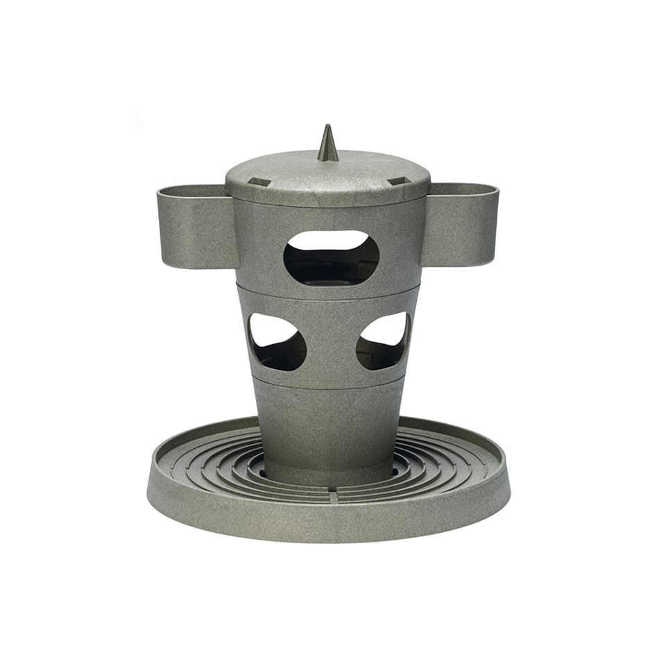 image 1 of Gaun Recycled Polyester Chicken Poultry Feeder - Grey - One Size