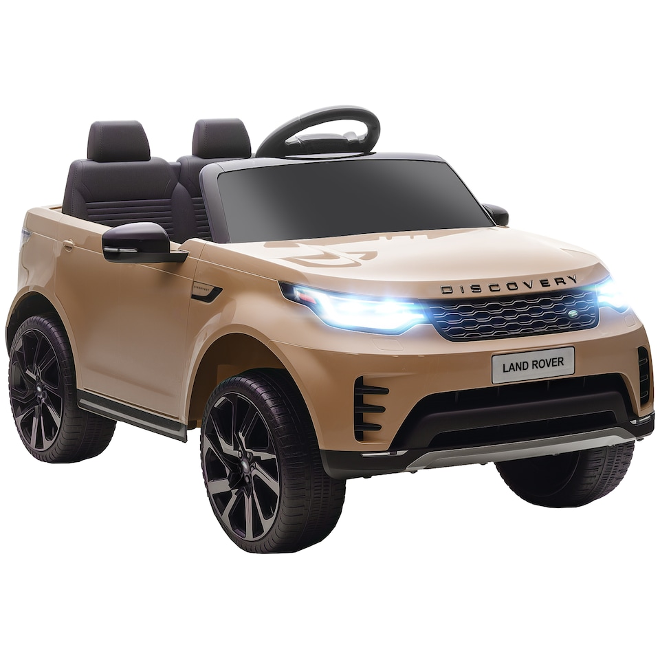 image 1 of AIYAPLAY Land Rover Discovery Licensed 12V Electric Car for Kids, Ride on SUV with Remote Control, 4 Wheel Suspension System, Slow Start, LED Lights, Music, for 3-6 Years Old | Yellow