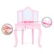 image 4 of Teamson  Kids Lady Alessandra Corner Vanity and Stool Set, Pink