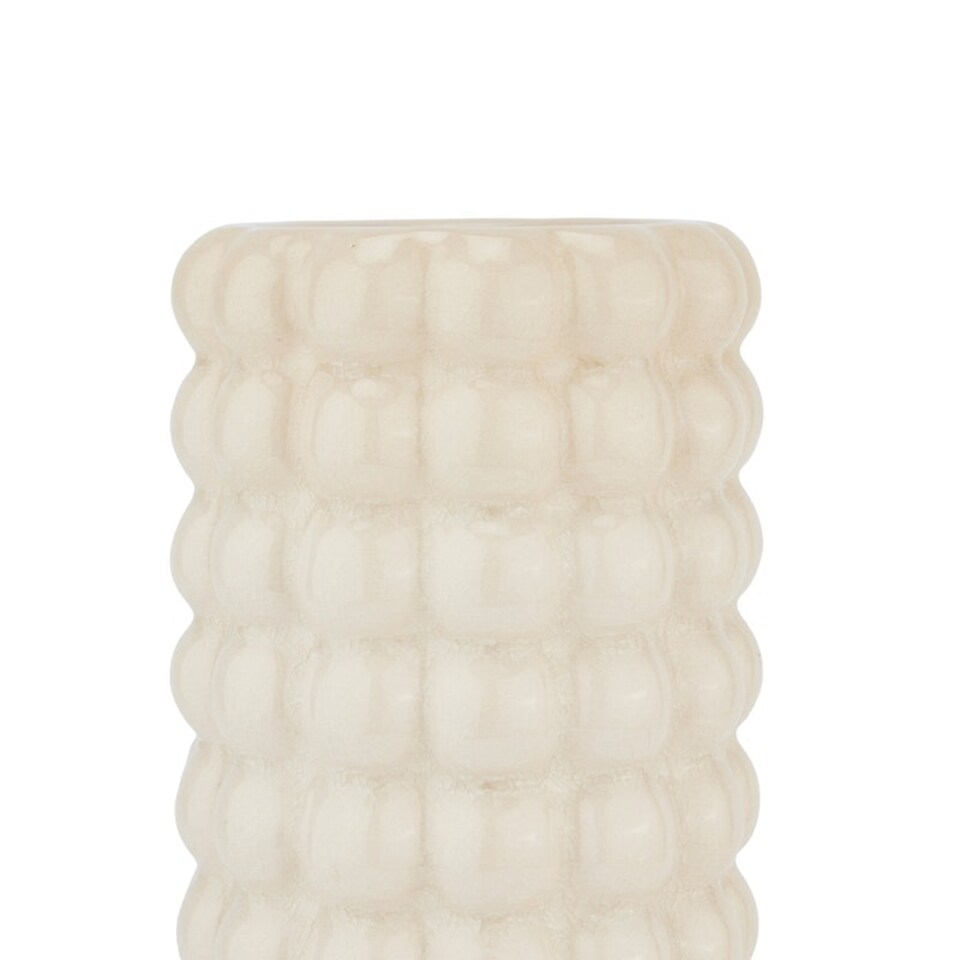 image 1 of Seville Collection Bubble Vase - Ceramic - L12 x W12 x H32 cm - Cream Cream