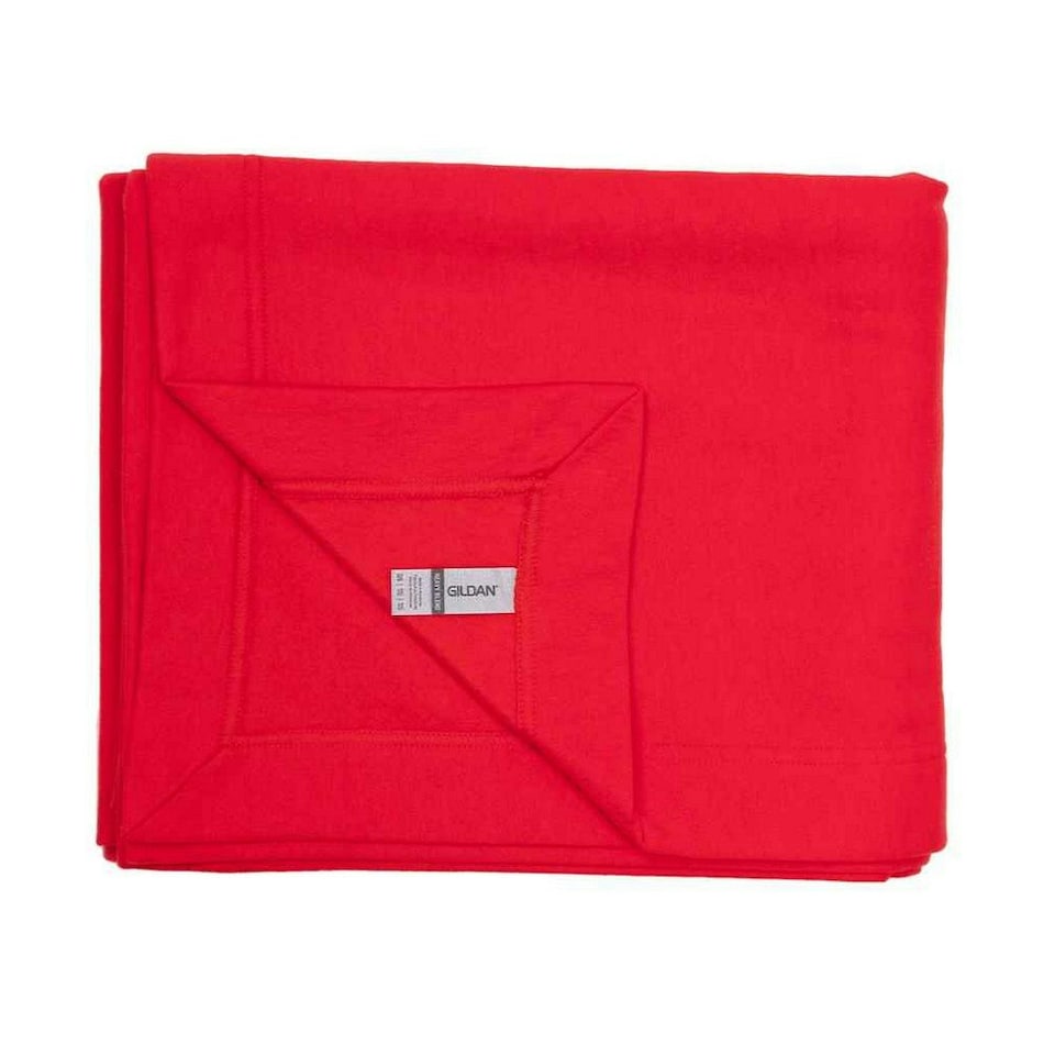 Gildan Fleece Stadium Blanket - Red - One Size