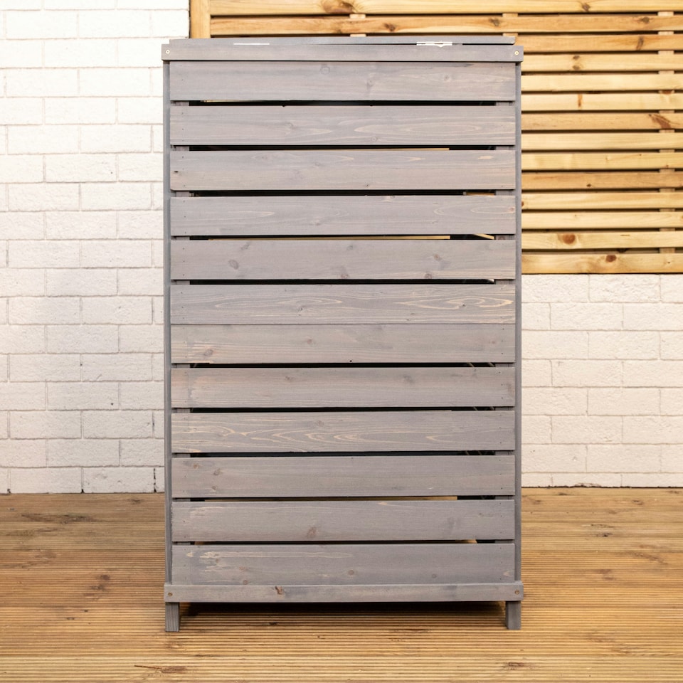 image 1 of Pack of 2 Grey Washed Back Panels Only for SA-BINS2 Single Bin Storage