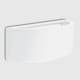 image 2 of ValueLights Ceramic White Paintable Planter Flush Uplighter Wall Light