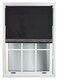 image 3 of FURNISHED Thermal Blackout Roller Blinds with Glitter Edge - (W)240cm x (L)210cm | Black | Black 1 | (W) 240cm x (L) 210cm