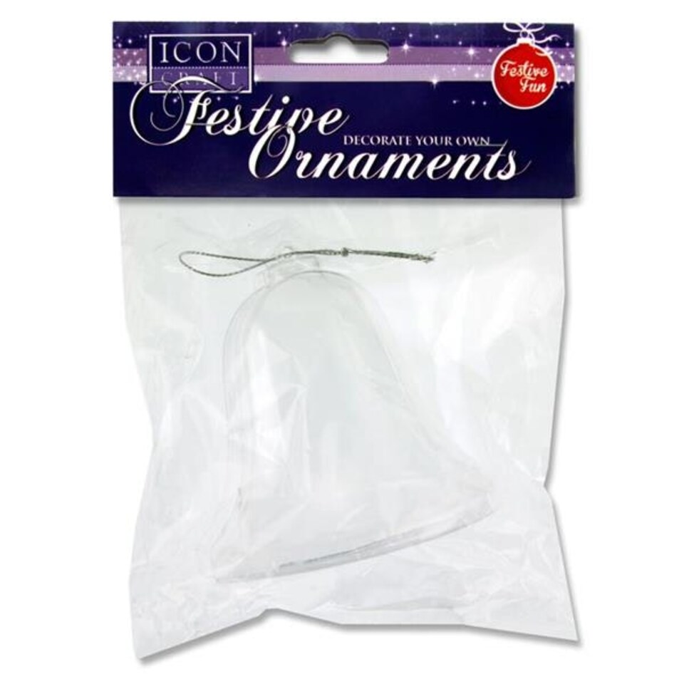 image 1 of Decorate Your Own Christmas Bell 10cm by Icon Craft