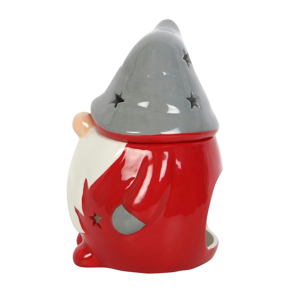 image 1 of Ceramic Red & Grey Gonk Oil Burner