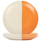 image 1 of Nicola Spring Dipped Stoneware Dinner Plates - 26.5cm - Burnt Orange - Pack of 4 Orange