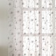 image 3 of Pair of Belle Grey Floral Embroidery Voile Panels 122 cm (48 inch) Rod Pocket Panels with Sequins for Bedroom and Living Room