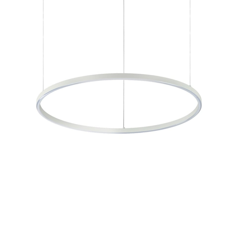image 1 of Oracle Slim 70cm Non Dim 3000K Round Integrated LED Ceiling Pendant Lamp White