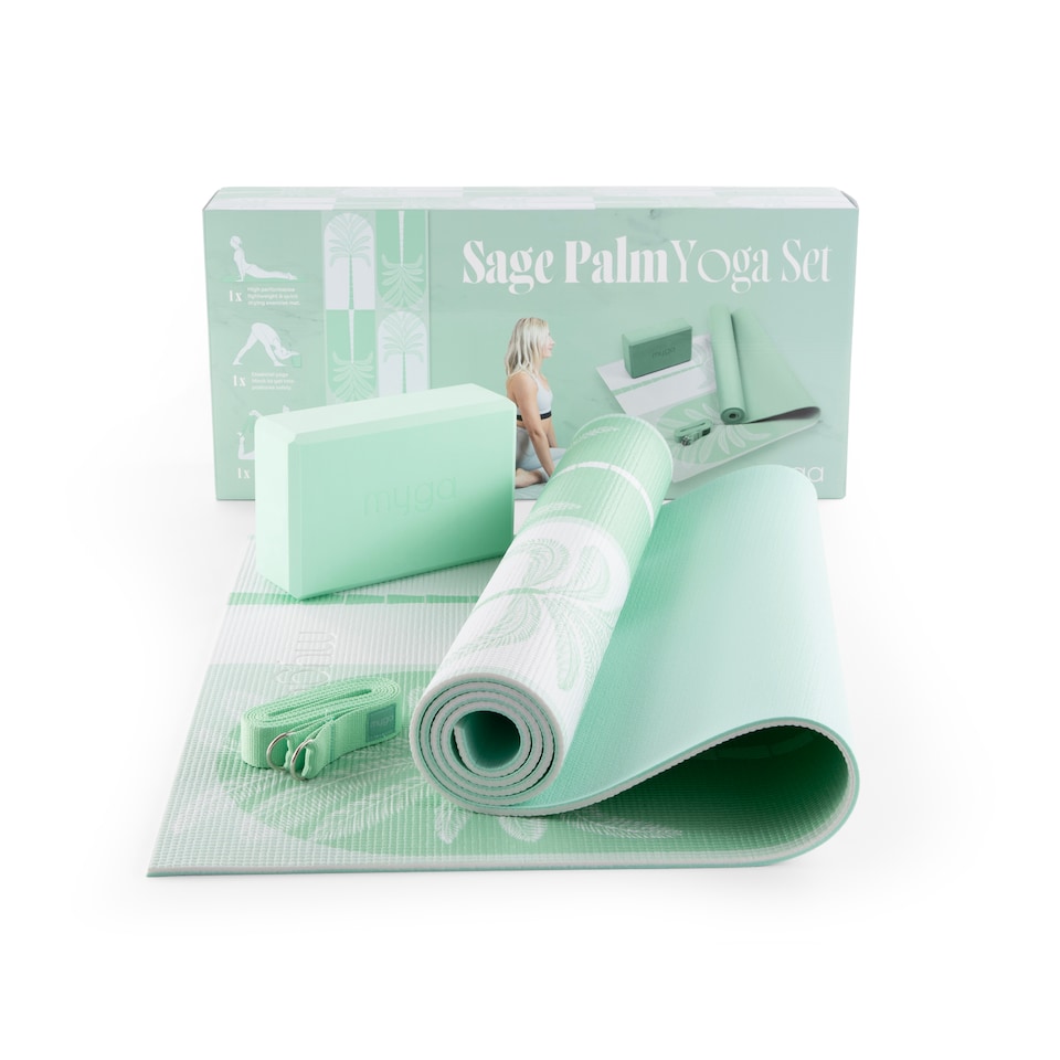 image 1 of Myga Yoga Set - Sage Palm | Green
