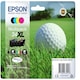 image 2 of Epson 34XL Golfball Genuine High Yield Multipack, 4-colours DURABrite Ultra Ink Cartridges, Black/Yellow/Magenta/Cyan, XL High Capacity