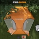 image 6 of Outsunny Camping Tent Dome Tent with Removable Rainfly for 1-2 Man, Orange