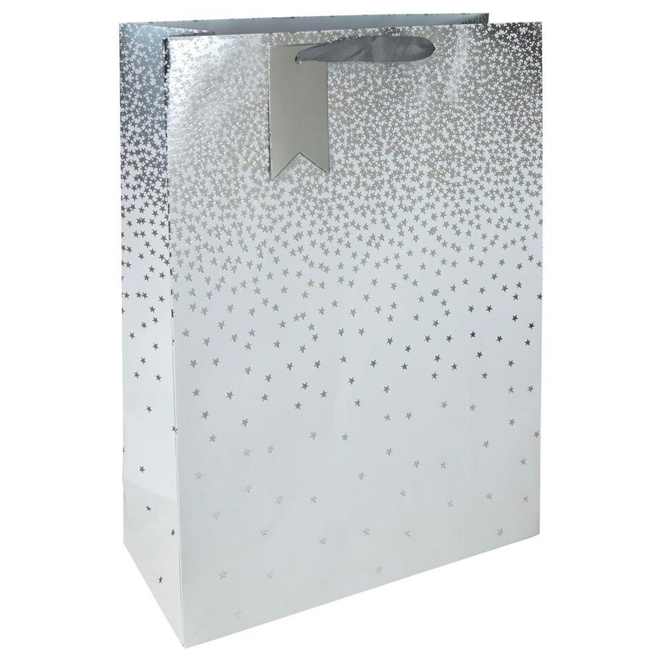 image 1 of Pack of 6 White Ombre Christmas Extra Large Gift Bags