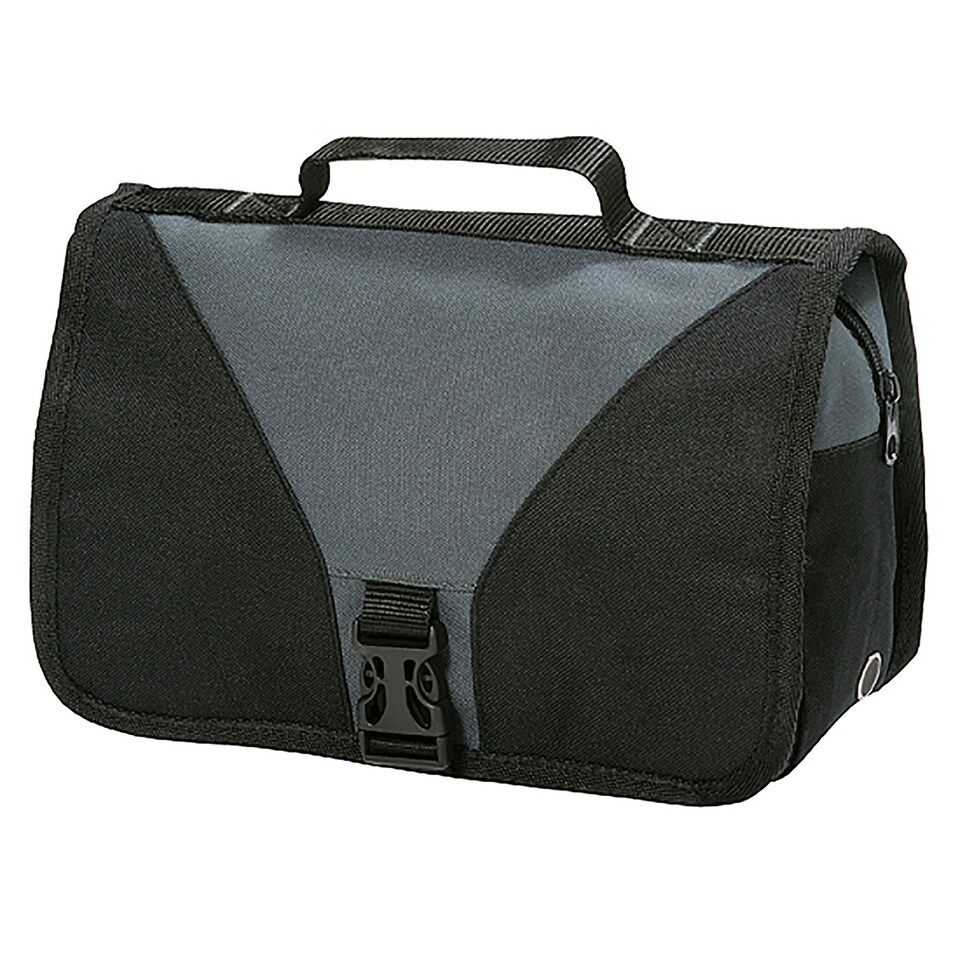 image 1 of Shugon Bristol Folding Travel Toiletry Bag - 4 Litres - Dark Grey/Black - One Size