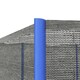 image 6 of SPORTNOW 8ft Trampoline Net Replacement Safety Net with Zipped Door, Blue