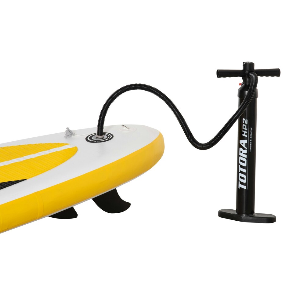 image 1 of Outsunny 10Ft Inflatable Paddle Stand Up Board, Adjustable Paddle Non-Slip Deck White
