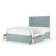 image 1 of Memory Maestro Memory Foam Duckegg Linen 2 Drawer Divan Set And Lona Headboard Small Double