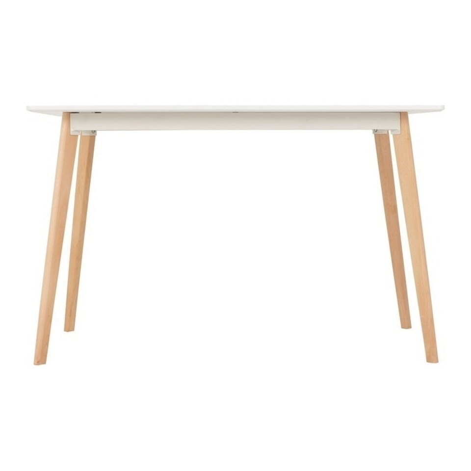 image 1 of Bendal Dining Table - L75 x W120 x H75 cm - White/Beech White