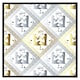 image 2 of Egyptian hieroglyphs in gold & silver (Picture Frame) White | S