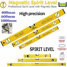 Spirit Level, 3pcs High Accuracy Spirit Level Set Lightweight DIY Builder 400, 600, 1000mm, Aluminum Alloy Level Set