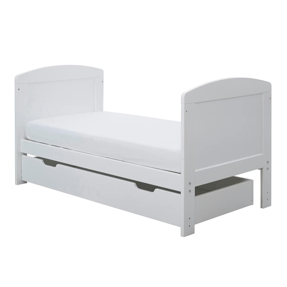 image 1 of Coleby Mini Cot Bed, & Underdrawer - Adjustable Base (3 Heights), Space-Saving, Suitable from Birth to 4 Years