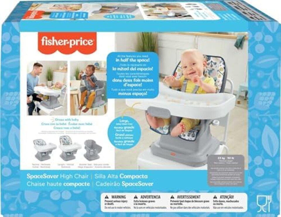 image 1 of Fisher Price SpaceSaver Simple Clean High Chair