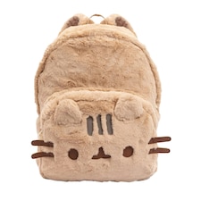Pusheen 3D Faux Fur Backpack - Beige - One Size