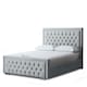 image 1 of Allegra Divan Bed with Upholstered Headboard - Silver - Super King / 6ft