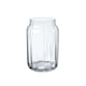image 1 of Clear Glass Grooved Flower Vase - H22cm