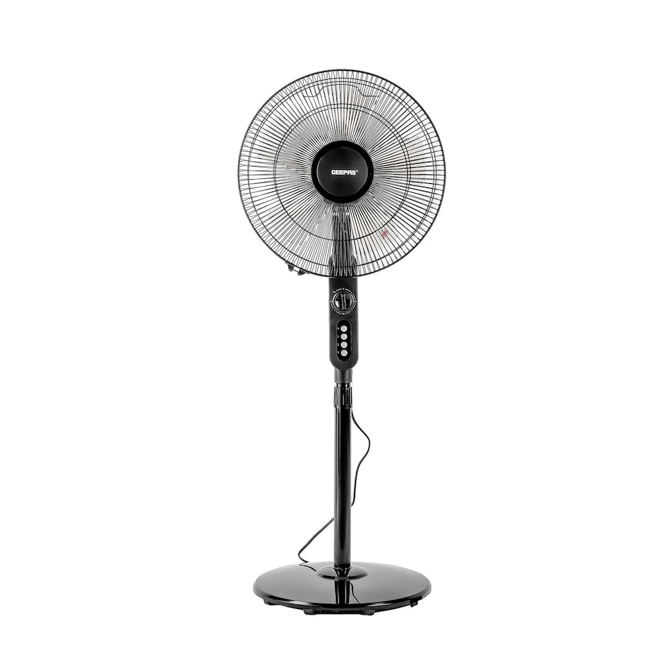 image 1 of GEEPAS 16’’ Pedestal Fan, Height Adjustable & Pivoting Fan Head, Oscillating – 60W