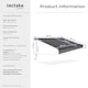 image 6 of Retractable Awning Ornella - wall bracket incl, easy adjustment, and UV blocking | Grey | dark grey | 250 x 200 cm | 1