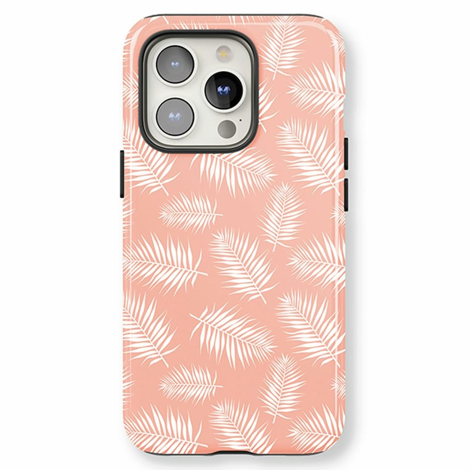 image 1 of Pink Leaf Phone Case | Pink | Galaxy S25 Ultra
Tough | Galaxy S25 Ultra
Tough