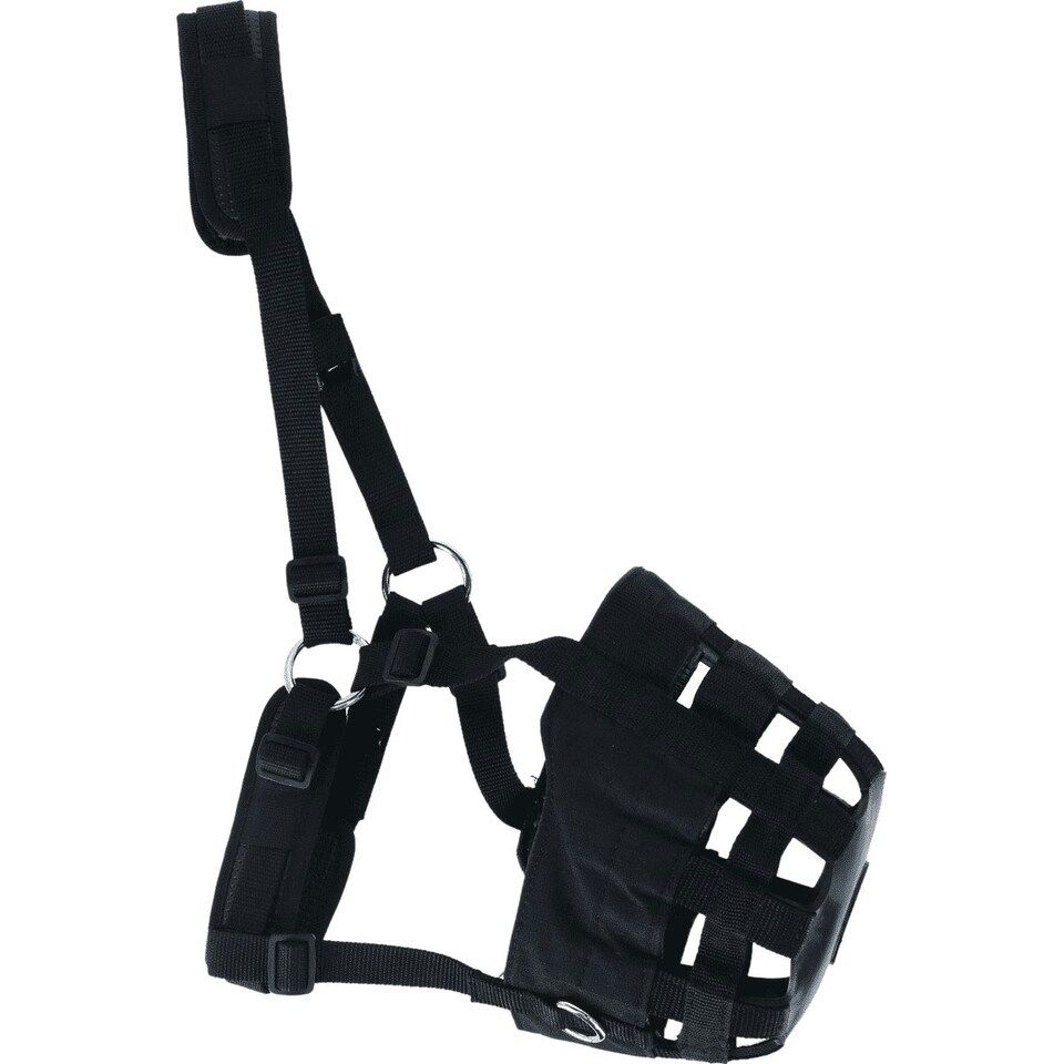 image 1 of Shires Comfort Horse Grazing Muzzle - Black - Small Pony