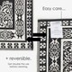 image 5 of Homescapes Outdoor Rug Luxury Waterproof Reversible, For Garden, Motif Black | 120 x 186 cm
