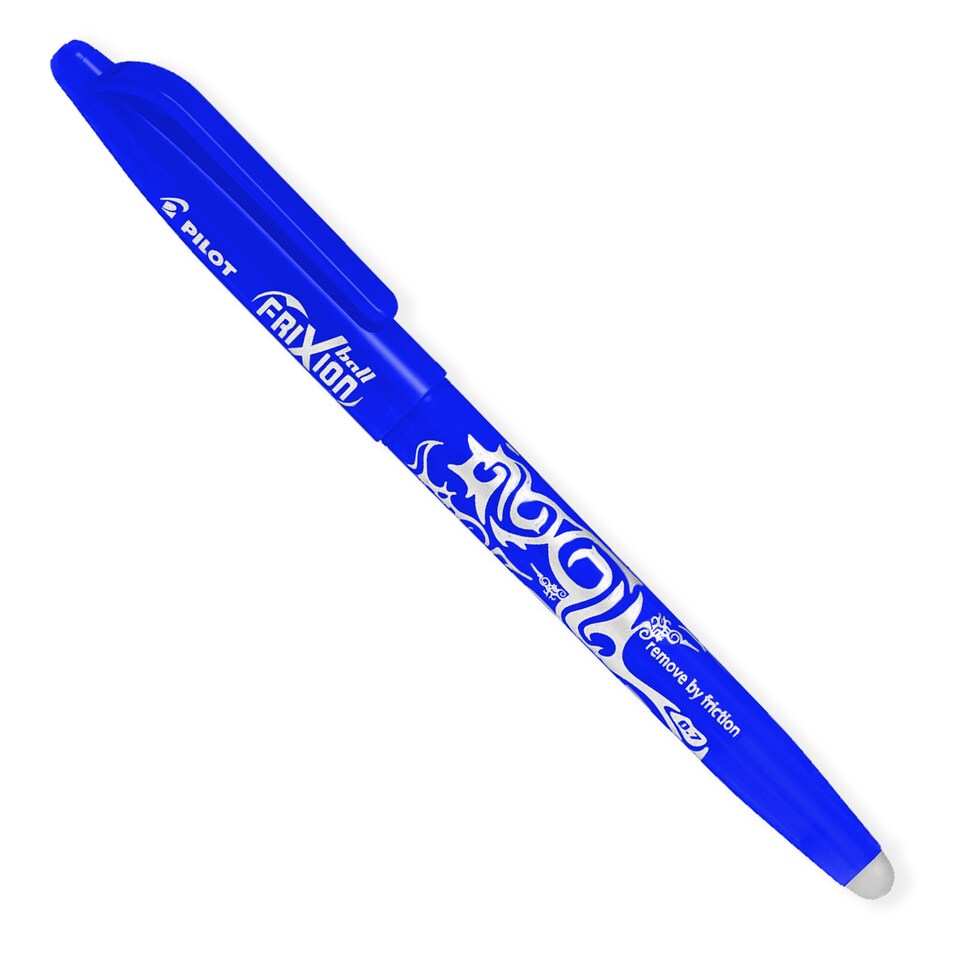 image 1 of Pilot Frixion Ball Rollerball Pen Medium 0.7mm Blue Pack of 5