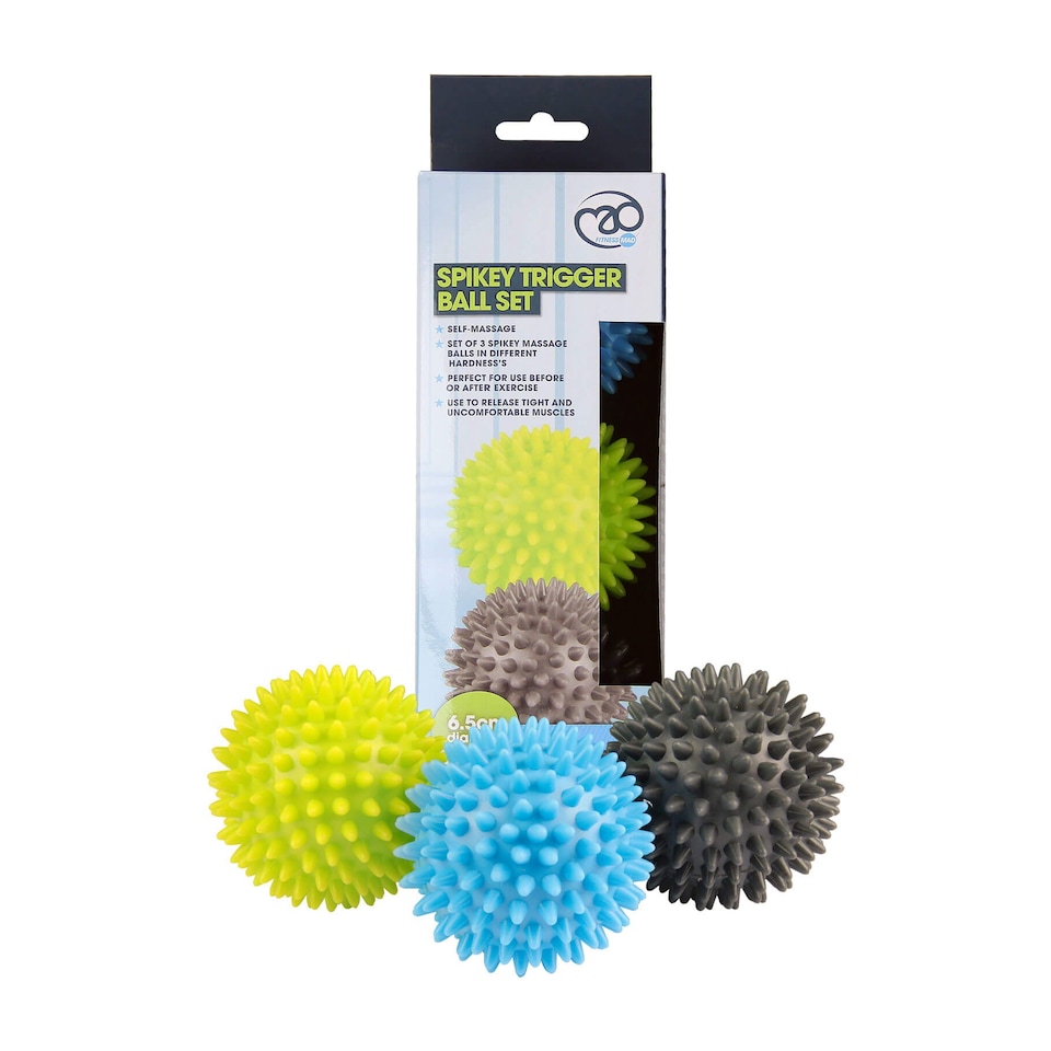 image 1 of Fitness Mad Spikey Massage Balls - Set of 3