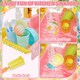 image 5 of Pretend Play Kitchen Sink with Real Running Water 4-in-1 Water Play Table (Pink)