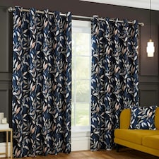 Sundour Madrid Curtains Navy Blue | 90x90"